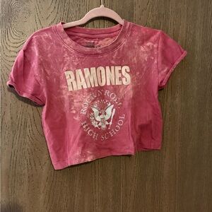 Pink Ramones Crop Top